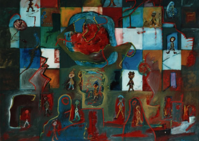 Eric Boo,La colmena,painting
