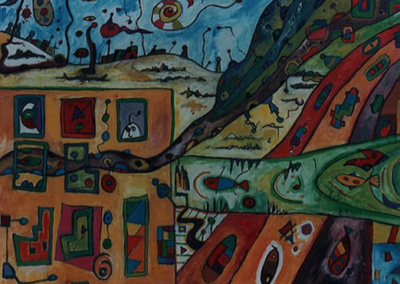 Eric Boo, El Ovohumano,painting